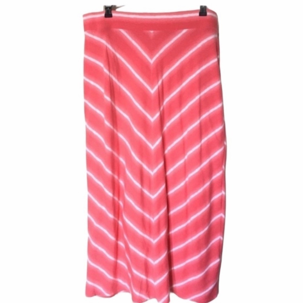 Sonoma Striped amazing Skirt Pink Size L - Picture 1 of 5
